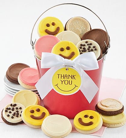 Thank You Smile Cookie Pail